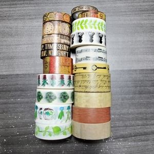 Bundle of 19 rustic wash tapes